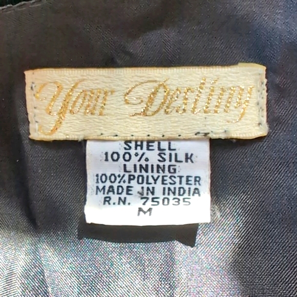 Beaded Vintage Silk vest or top size M - Picture 6 of 6